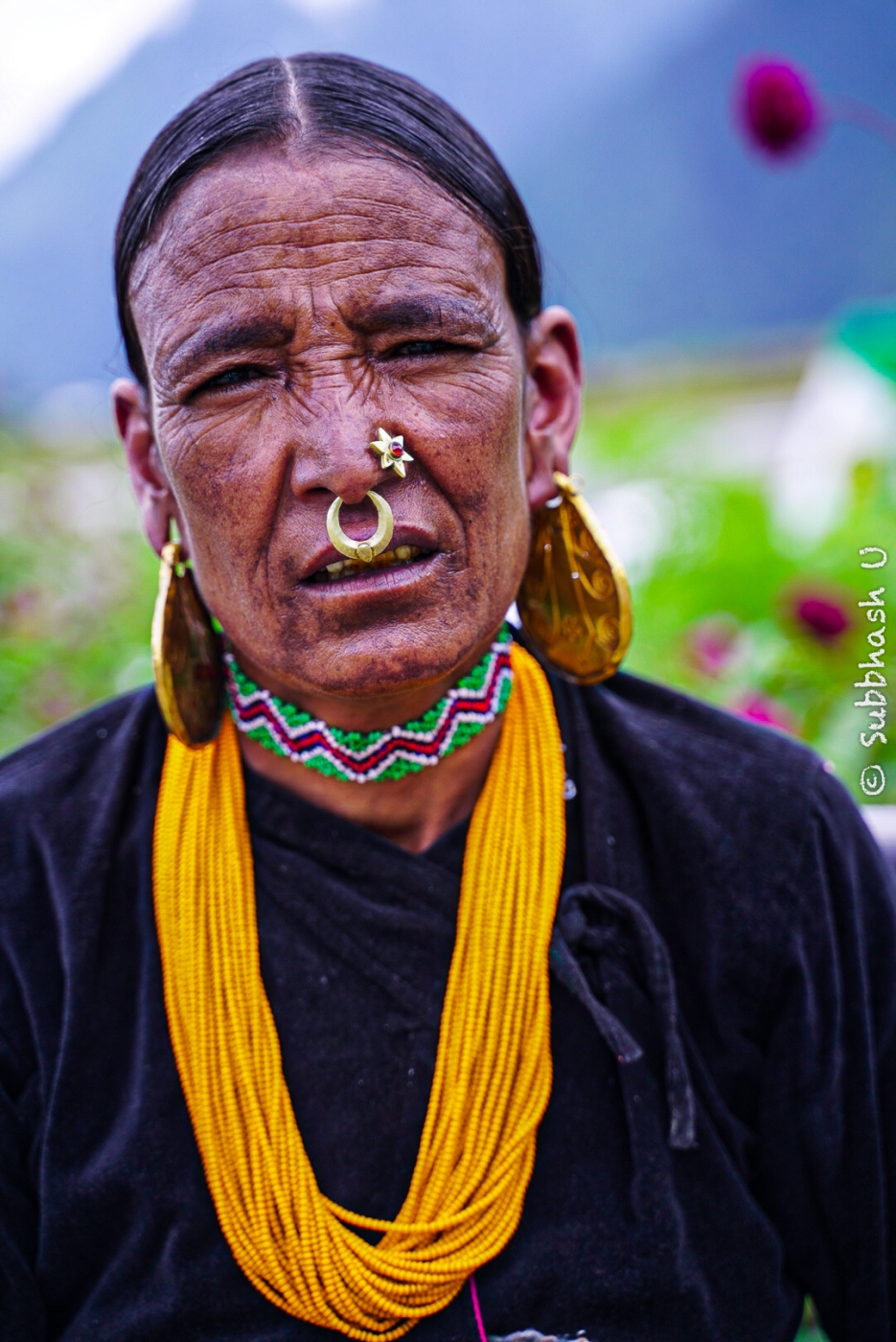 A Lady in Hills... Enroute to Kailash in Nepal