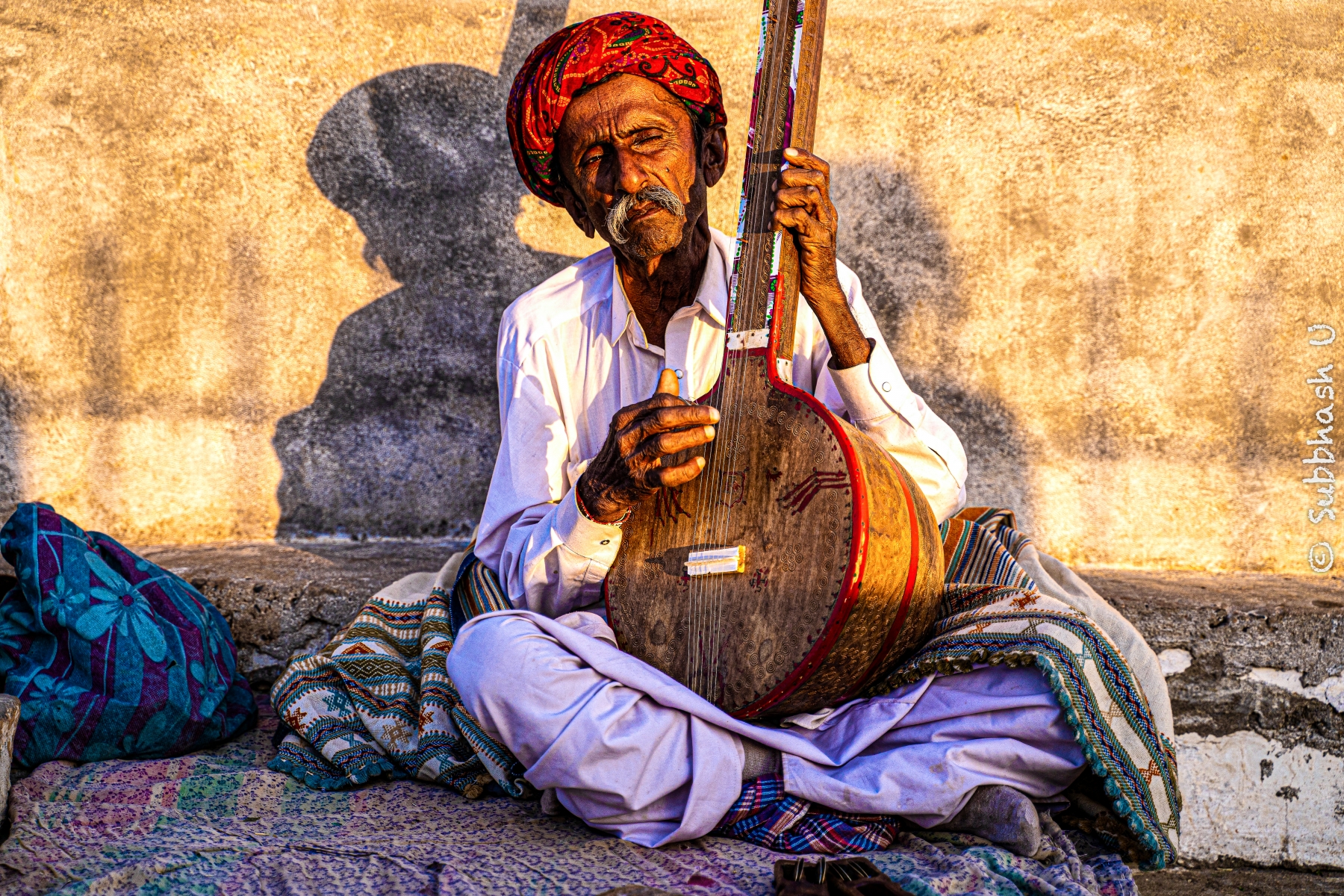 Evening Song in far village of Kutch