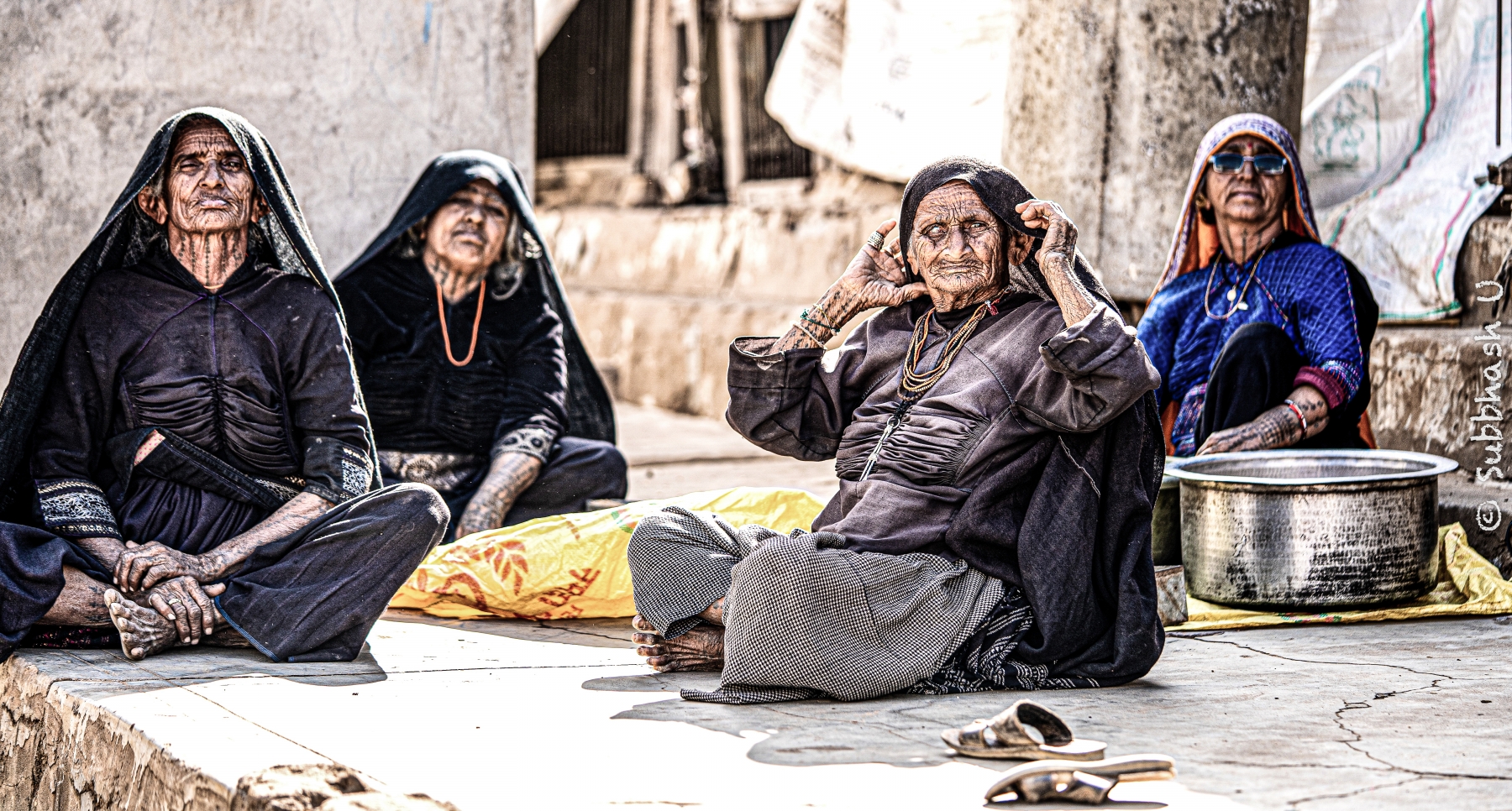 Friends of ages, village Life in Gujarat