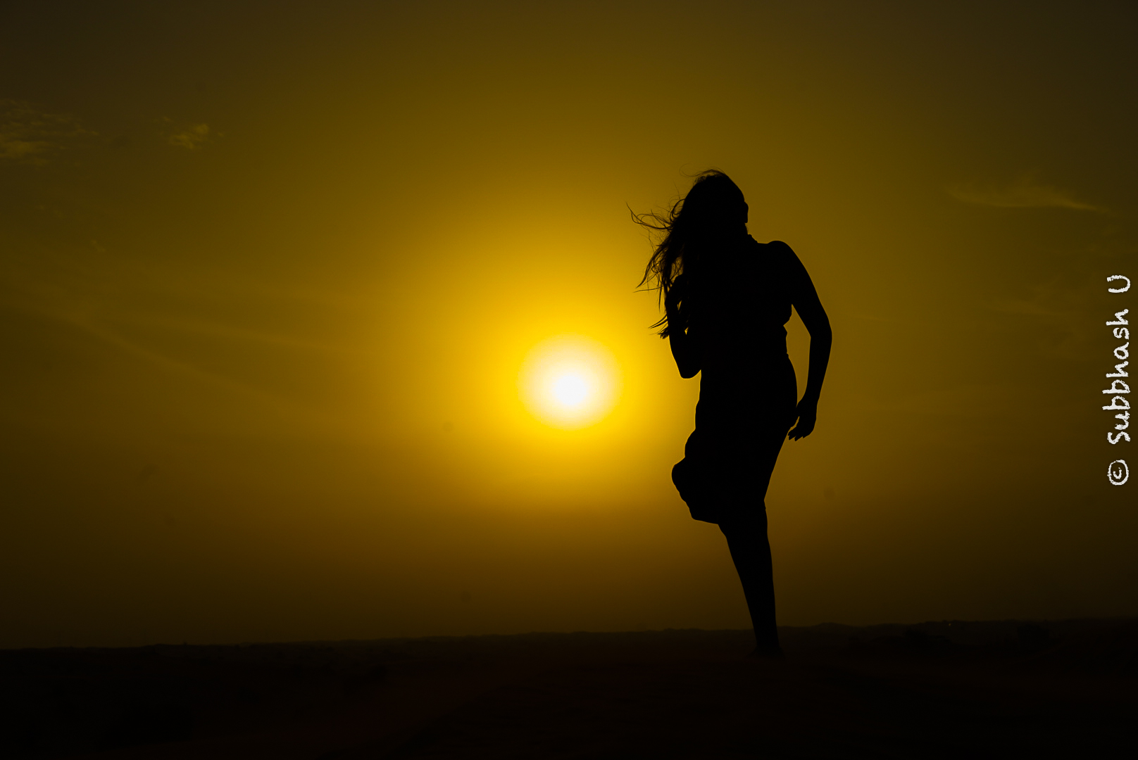 Golden Hues. A Quiet evening with Sun and Air